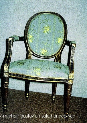 Gustavian arm chair